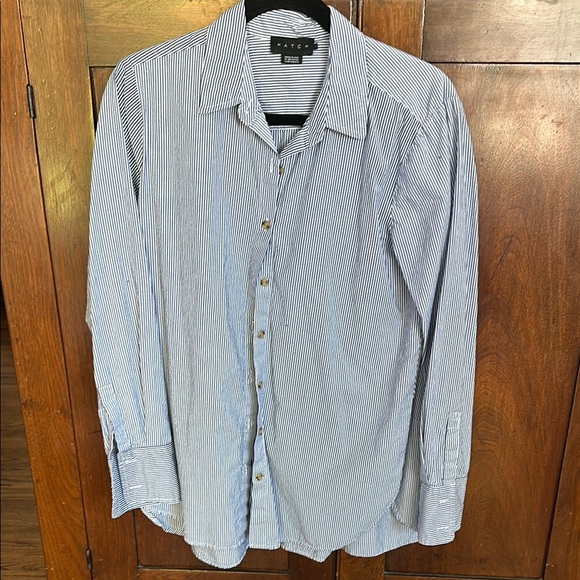 HATCH blue stripe button down - Picture 2 of 4